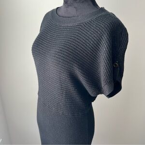 The Limited Black Textured Women's Sweater Dress - S